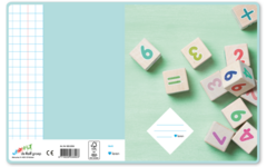 Schriften ruit 10x10 mm, rekenblokken, 16,5 x 21 cm, 80 gr (25 stuks)
