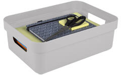 Opbergbox Sigma lichtgrijs 350 x 246 x122 mm, 9 liter