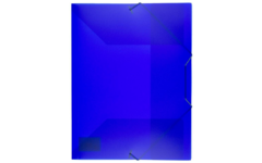 Elastomap A4 PP transparant blauw