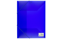 Elastomap A4 PP transparant blauw