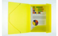 Elastomap A4 PP transparant geel