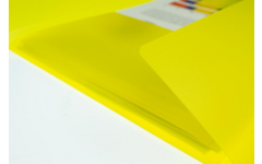 Elastomap A4 PP transparant geel