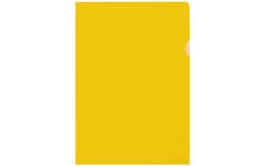 L-map A4 120 mu transparant geel, 10 stuks