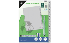 Tabbladen ECO A4 cijfers 23-rings 12-delig