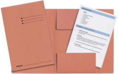 Dossiermap oranje folio gerecycled karton