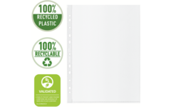 Showtas A4 Esselte Recycled PP Mat 70µ 11-gaats, 100 stuks
