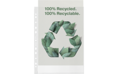 Showtas A4 Esselte Recycled PP Mat 70µ 11-gaats, 100 stuks