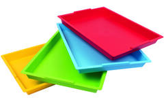 Knutsel tray 40,5 x 30,5 x 4 cm assorti, 4 stuks
