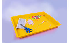 Knutsel tray 40,5 x 30,5 x 4 cm assorti, 4 stuks