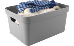 Opbergbox Sigma lichtgrijs 352 x 253 x183 mm, 13 liter