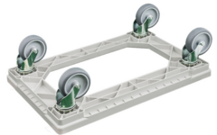 Transport Dolly 610x410 mm geluiddempend, grijs