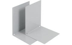 Boekensteun metaal 120 x 120 x 160 mm grijs, per set