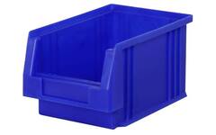 Mini magazijnbak stapelbaar blauw 230/205x150x125 mm