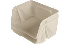 Opbergbak stappelaar sigma small beige, 2 stuks
