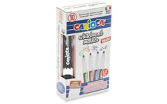 Whiteboardstiften Carioca Clip maxi zwart, 10 stuks