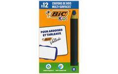 Whiteboard potloden BIC Multi surface blauw, 12 stuks