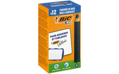 Whiteboard potloden BIC Multi surface blauw, 12 stuks