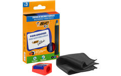 Whiteboard potloden BIC Multi surface assorti 3 st. incl. slijper en wisser