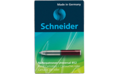 Navulling Schneider 852 rollerpen 5 stuks rood