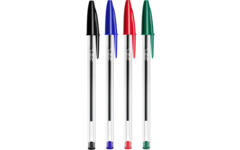 Balpen BIC cristal groen