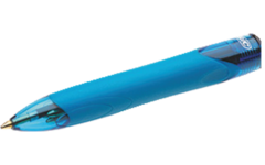 Pen BIC 4 kleuren grip medium assorti, set van 12 stuks