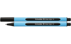 Balpen Schneider Slider Edge zwart M-Punt, set van 10 stuks