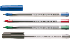 Balpen Schneider tops medium transparant zwart
