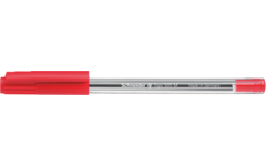 Balpen Schneider tops medium transparant rood