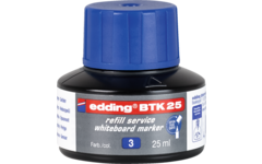 Navulinkt BTK 25 voor edding whiteboardstiften blauw, 25 ml