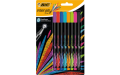 Fineliner BIC Intensity assortiment van 8 stuks