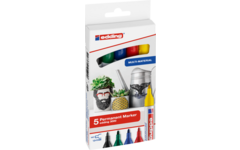 Permanent marker edding 3000 assorti basis, 5 stuks