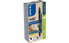 Rollerpen Pilot Frixion Ball plus medium zwart, 10 stuks incl. 10 navulling