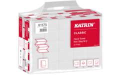 Handdoekjes Katrin Z-vouw 2-laags 240 x 240 mm, 25 x 160 vel