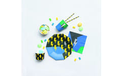 Party-Box blauw Flash, 6 persoons (42-delig)