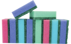 Schuursponsjes assorti, 10 stuks