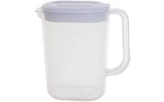 Whitefurze schenkkan 1,5 liter, transparant met wit deksel